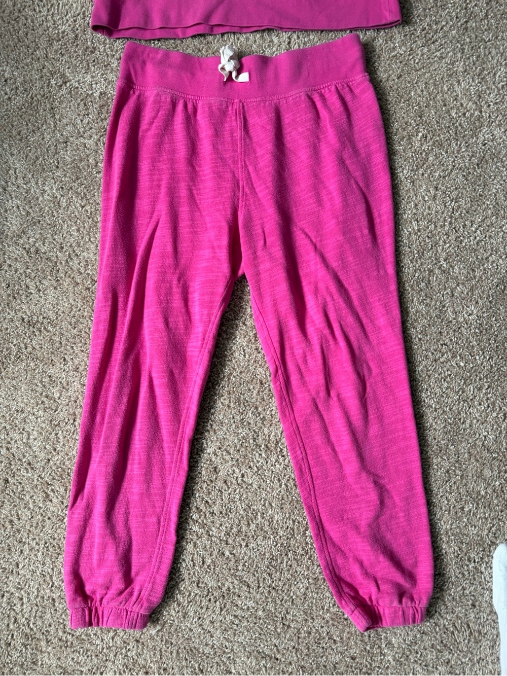 100% Cotton J.Crew 2 piece Re-imagined Hot Pink Sweatsuit - Picture 2 of 6